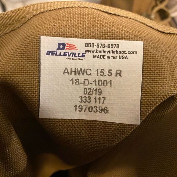 Belleville US Patriot Tactical Military Boots Size 15.5 - Picture 3 of 7